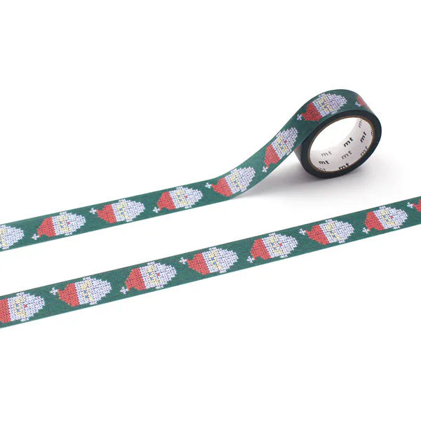 MT Christmas 2025 Washi Tape – Santa’s Knitting - Cozy Handmade Christmas Tape