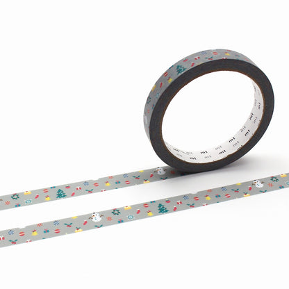 MT Large Core Strong Adhesive Pixel Christmas – 8-bit Christmas tree and gift pattern on 15mm x 25m washi tape.
