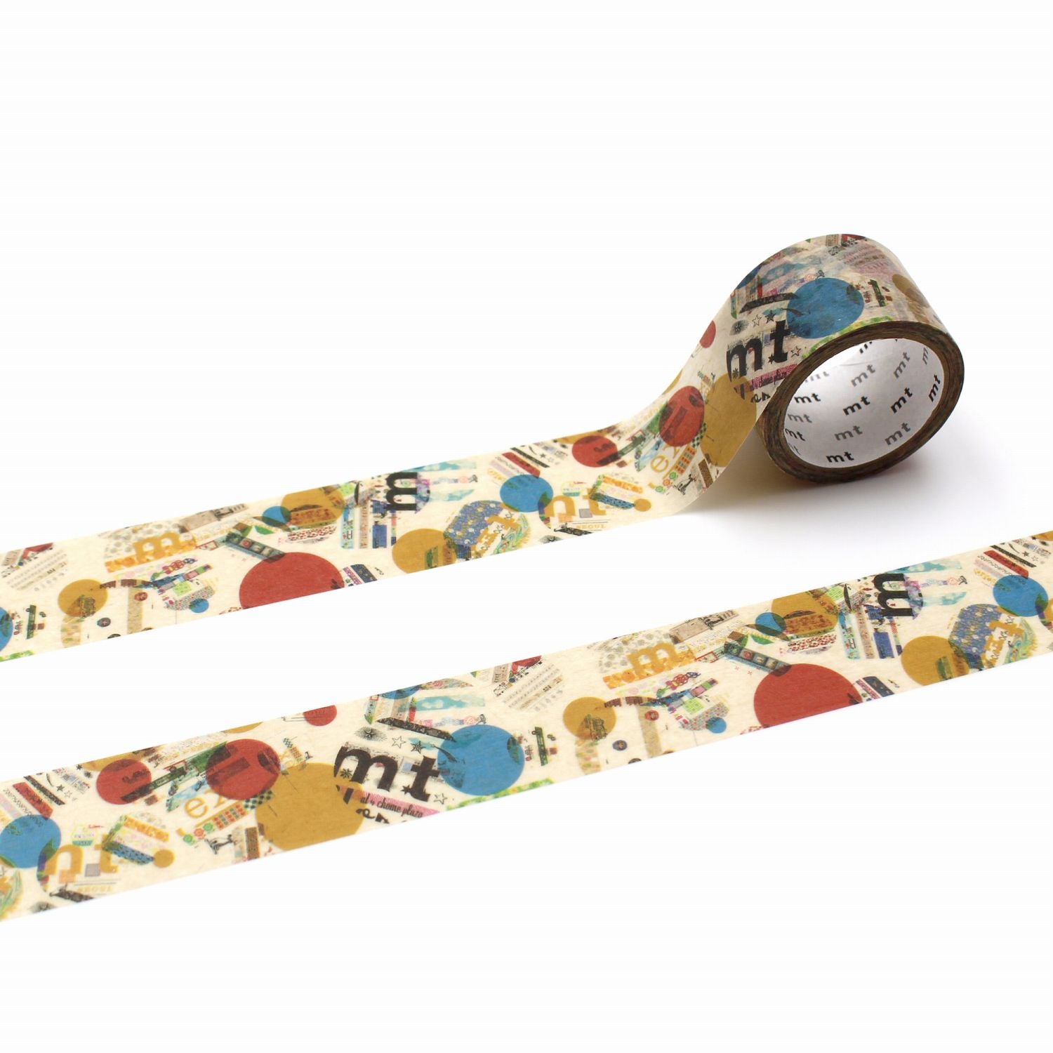 MT Upcyle Washi Tape - Mt Upcycle Poster Collage Dot