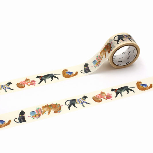 MT x Bluebellgray Washi Tape - Party Cats