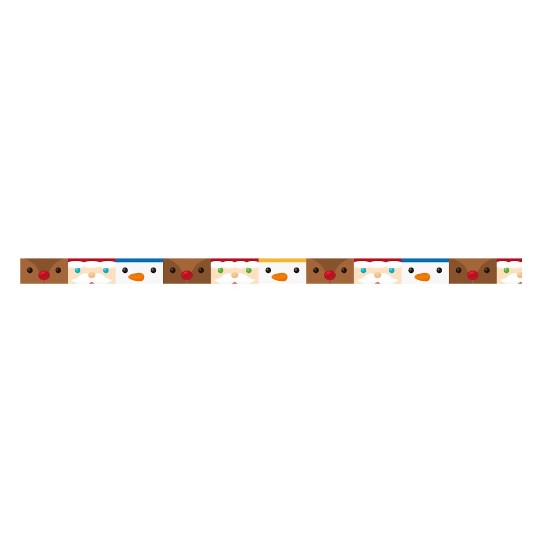 MT Tape Washi Tape - Christmas Face Graphic