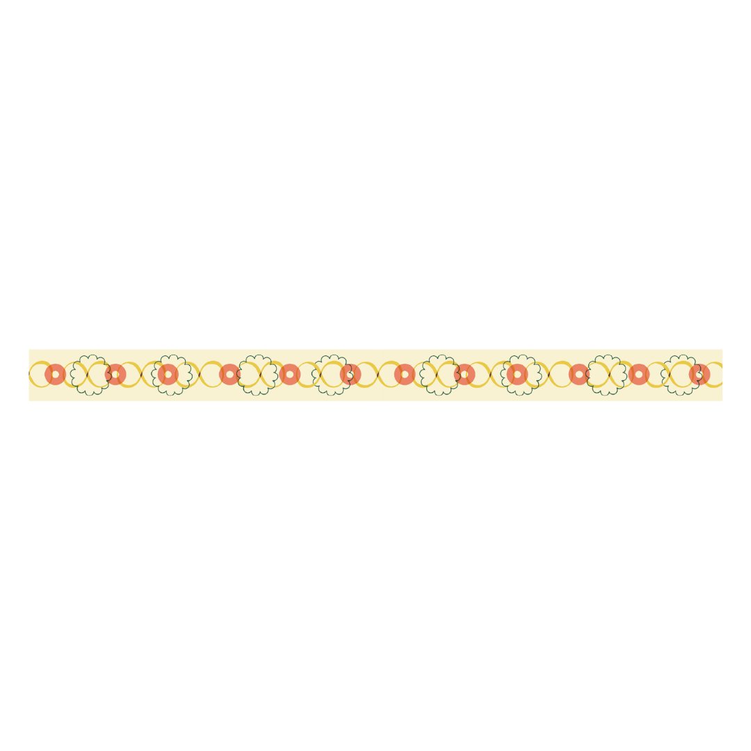 MT 1P Kamoi Retro Design Washi Tape - Button