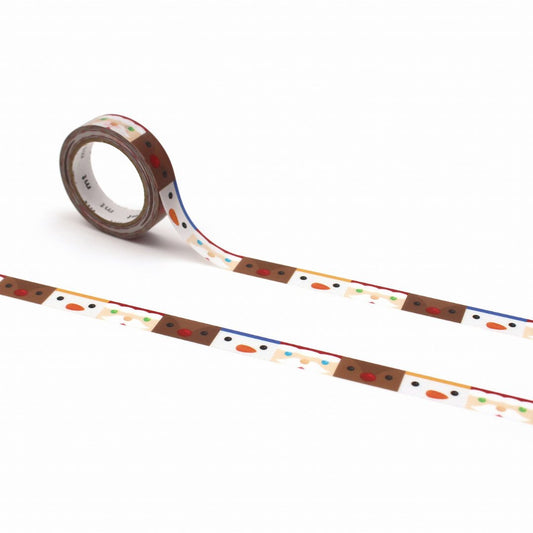 MT Tape Washi Tape - Christmas Face Graphic