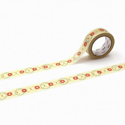 MT 1P Kamoi Retro Design Washi Tape - Button