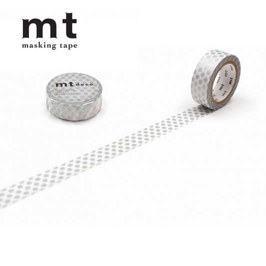 MT Deco Washi Tape -  Dot Silver
