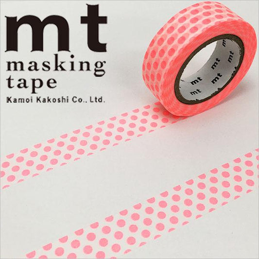 MT Deco Washi Tape - Dot Shocking Red