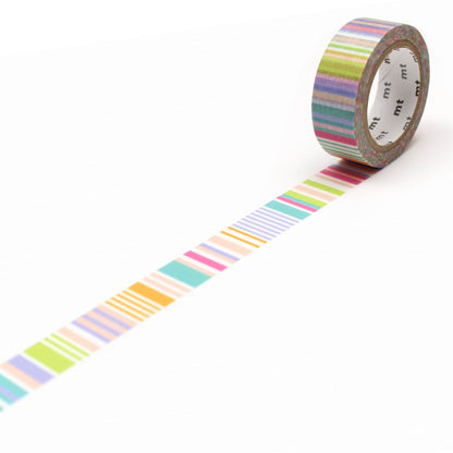MT Deco Washi Tape - Multi Border Pastel