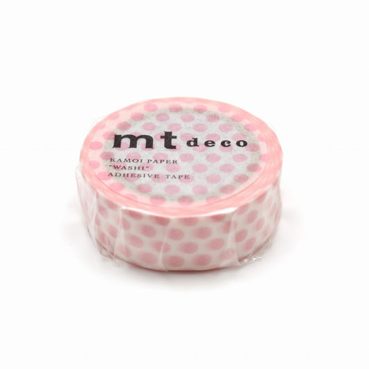 MT Deco Washi Tape Dot Strawberry Milk