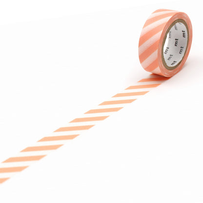 MT Deco Washi Tape - Stripe Salmon Pink