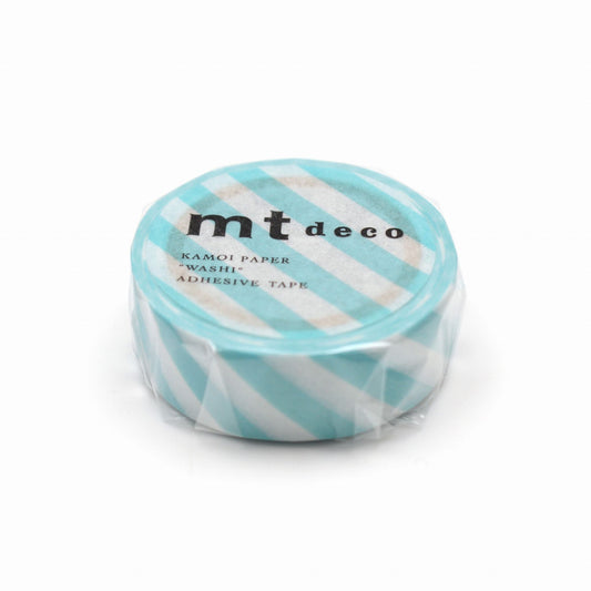 MT Deco Washi Tape Stripe Mint Blue