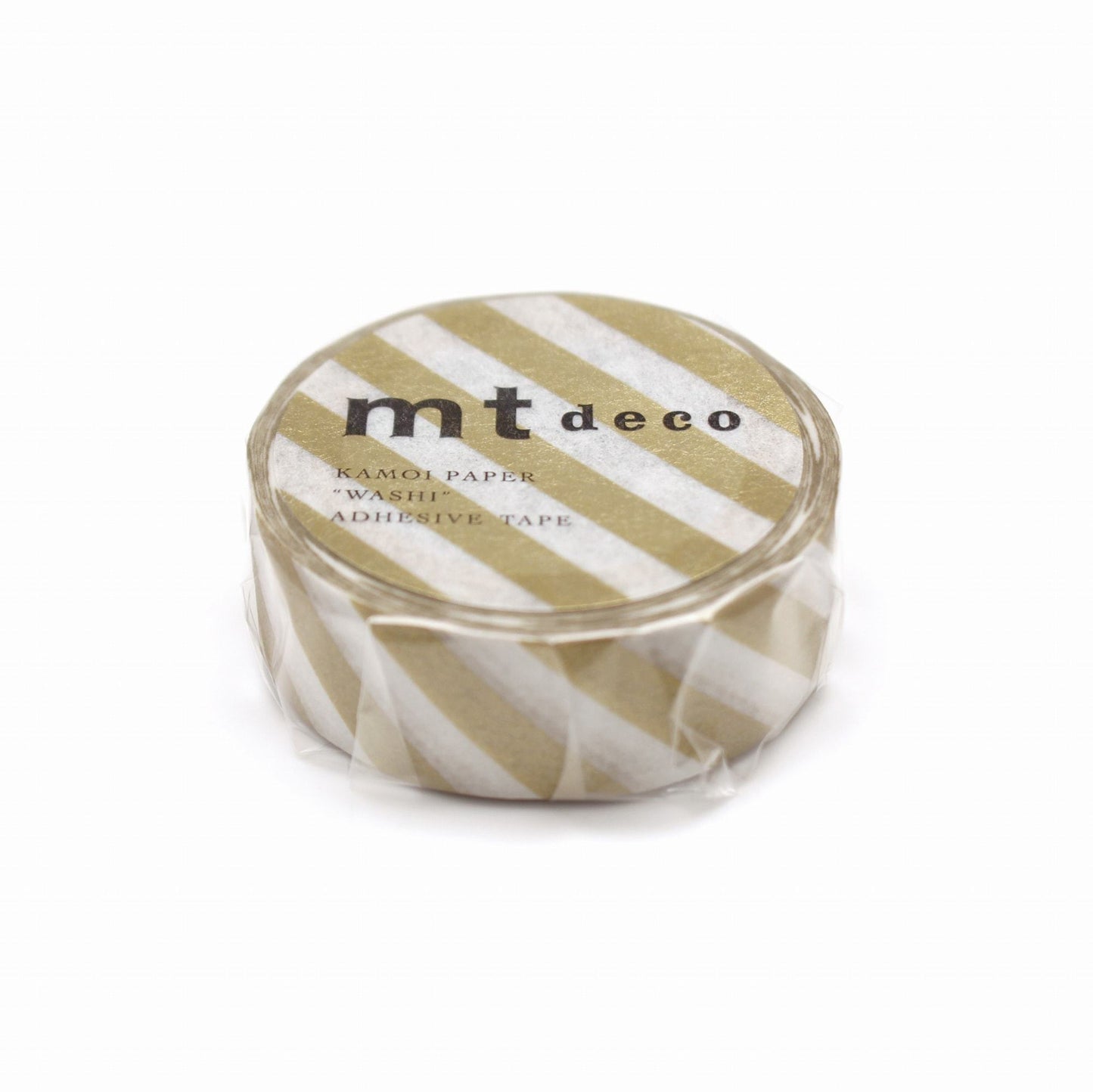 MT Deco Washi Tape - Stripe Gold 2
