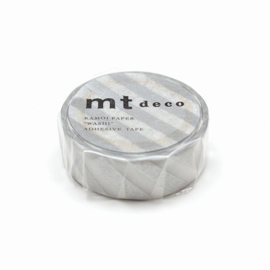 MT Deco Washi Tape Stripe Silver 2