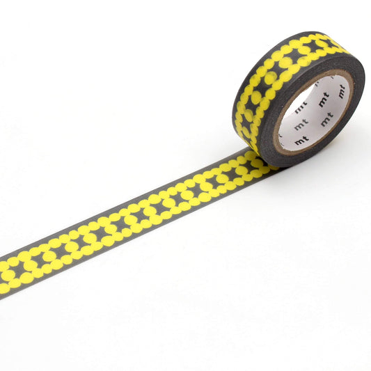 MT Masking Tape Deco Washi Tape - Ladder Dot Yellow