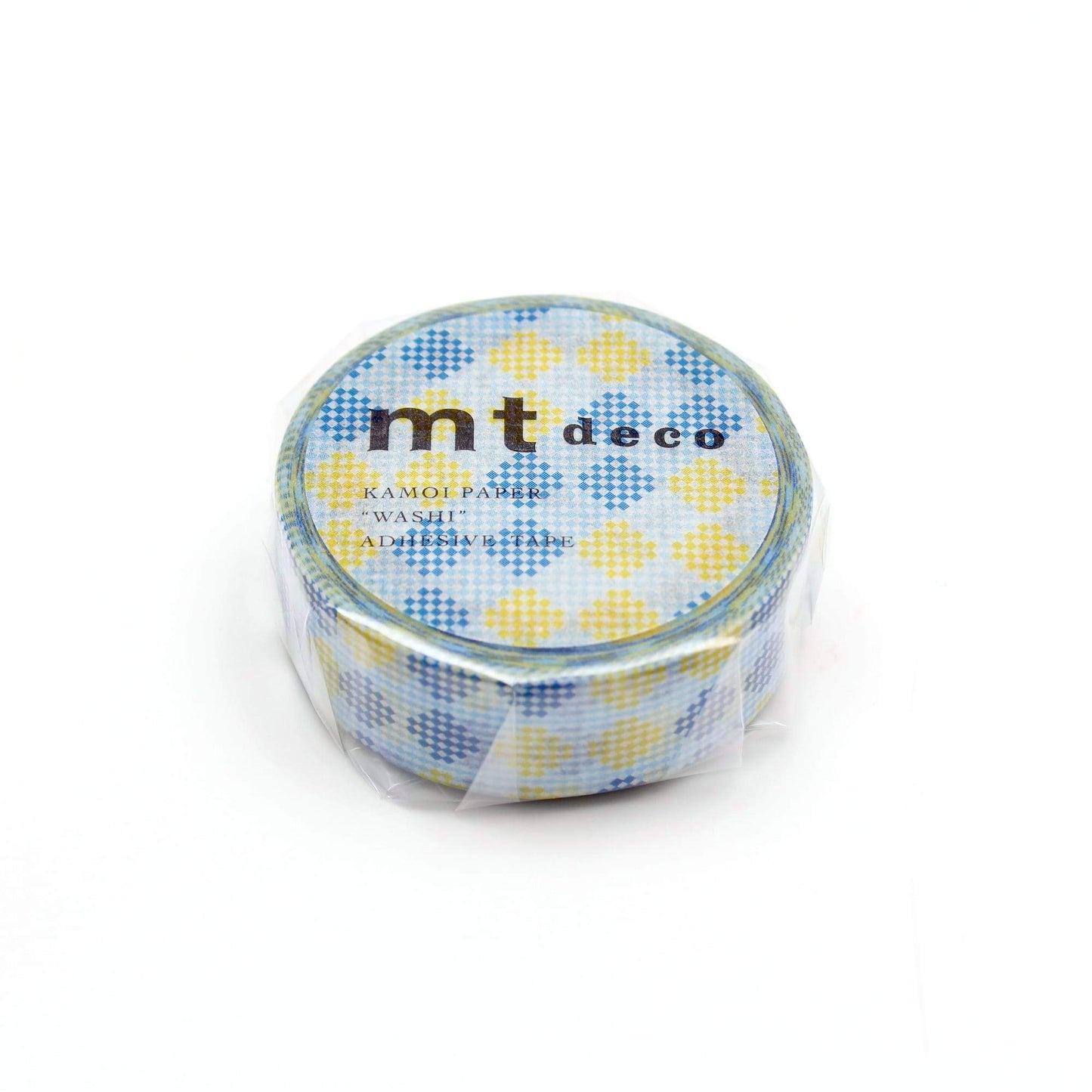MT Deco Masking Tape Washi Tape Checkers -Stripe Blue