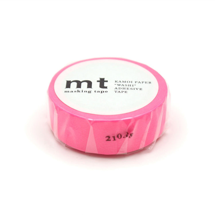 MT Basic Washi Tape Shocking Pink 7m