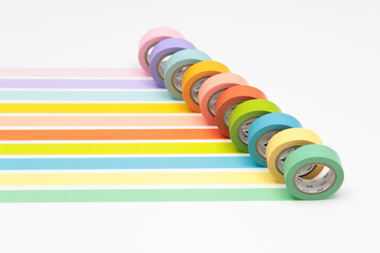 MT 10 Colours Washi Tape Set Light