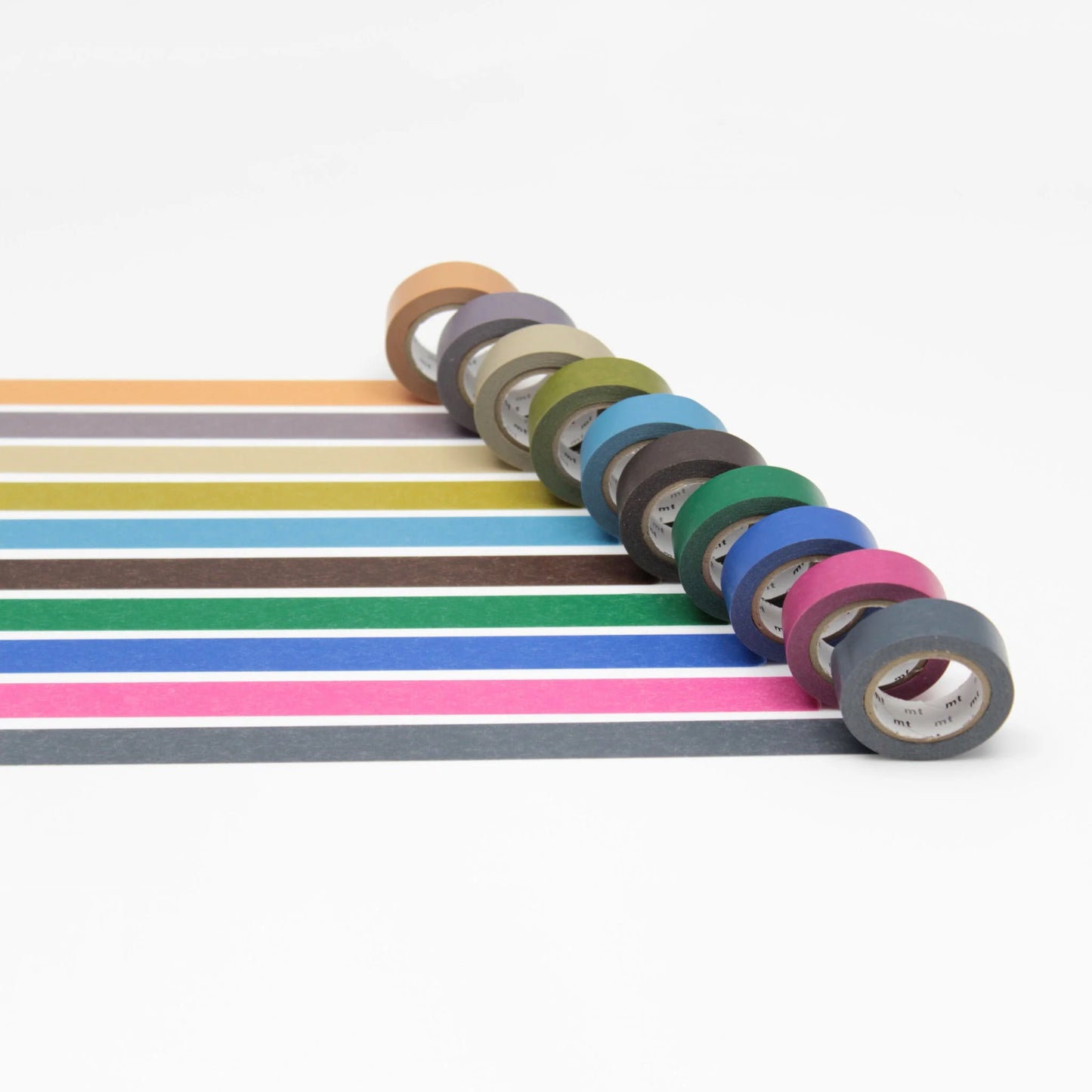 MT 10 Colours Washi Tape Set Dark (7m)