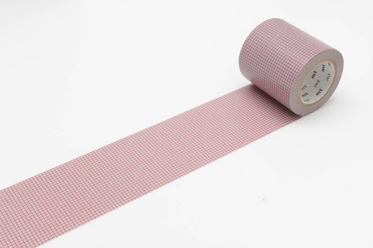 MT Casa 50mm Masking Tape Washi Tape-Hougan Pink On Gray
