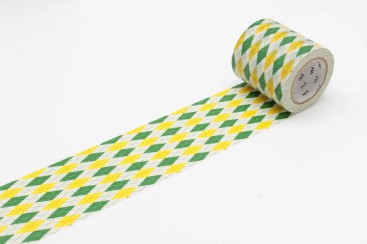 (DC) MT Casa 50mm Washi Tape Argyle Green