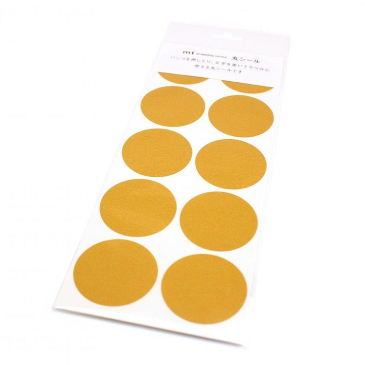 MT Wrapping Series x Round Sticker Matte Mustard 30m