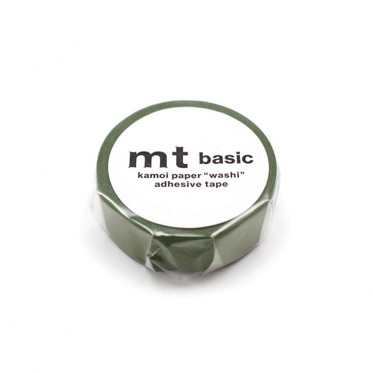 MT Basic Washi Tape Matte Olive Green 7m