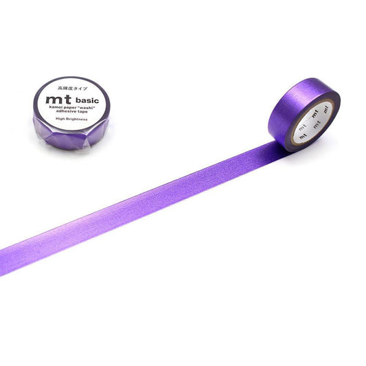 MT Basic Metallic Washi Tape High Brightness Purple 7m