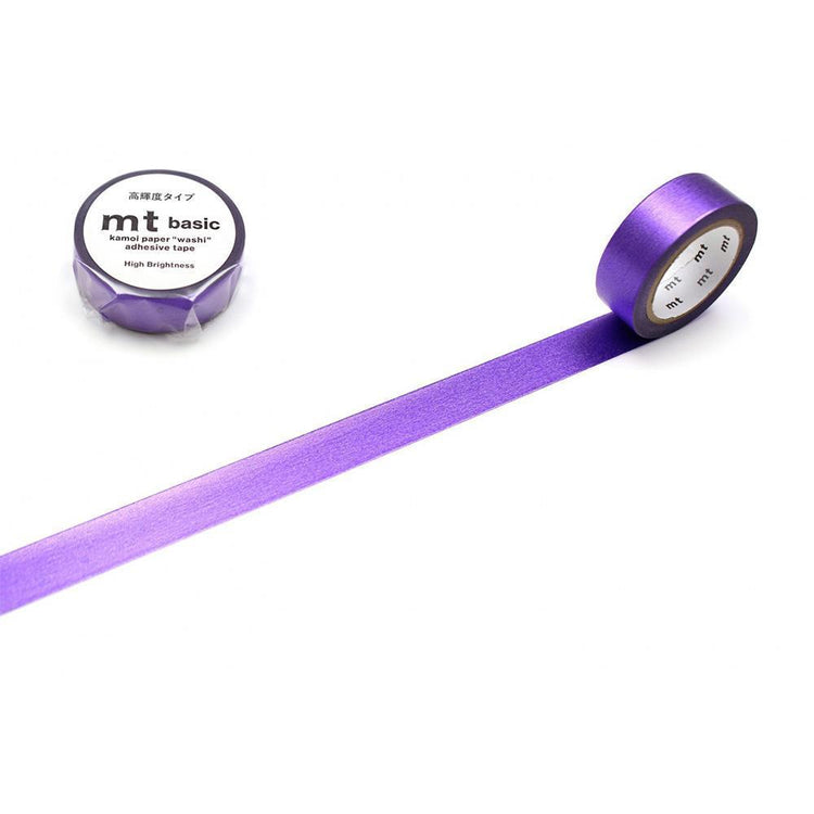 MT Basic Washi Tape High Brightness Purple 7m