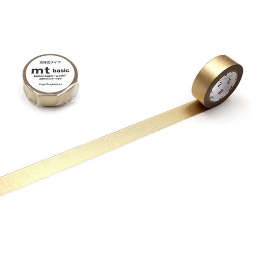 MT Basic Metallic Washi Tape Champagne Gold 7m